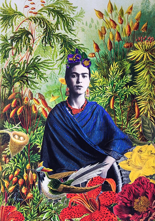 Glitzerkarte Frida I